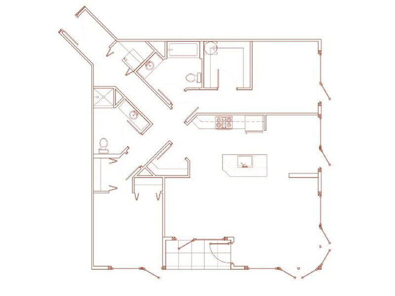 View floor plan image of 2x2D Den apartment available now