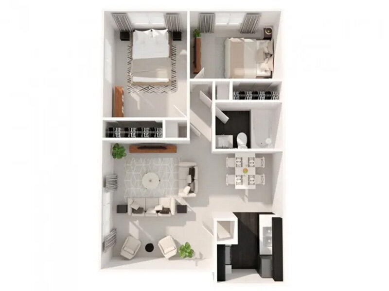 2x1-766 Floor Plan