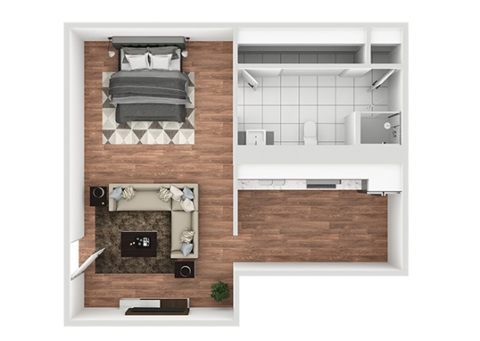 Floorplan for Aspire West Phoenix Apartments