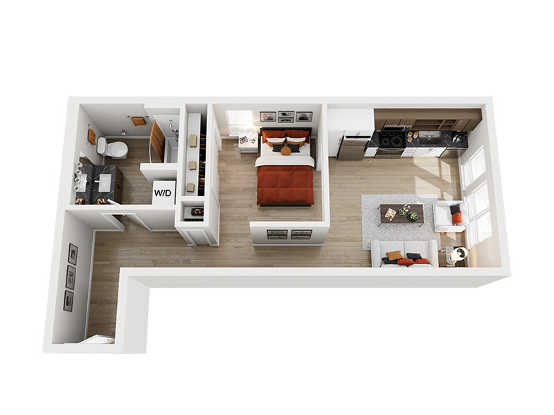 A10ZA floor plan at Ion Queen Anne