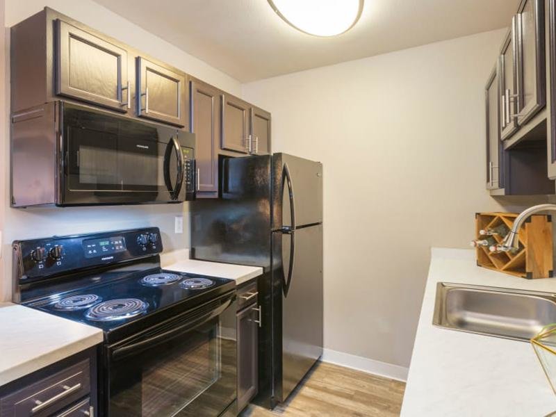 Fully Equipped Kitchen | The Preserve at City Center Aurora Apartments