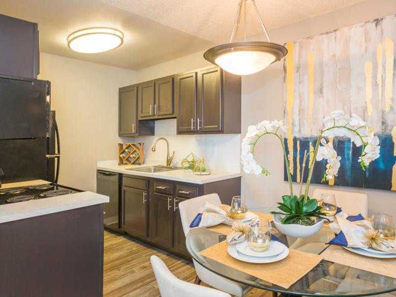 Kitchen & Dining Area | The Preserve at City Center in Aurora, CO