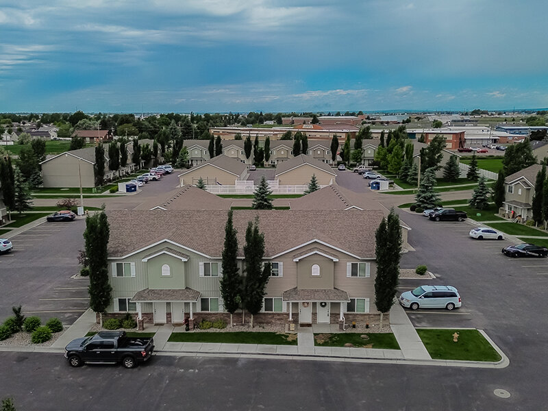 Apartment Aerial View | Meadowcreek Townhomes
