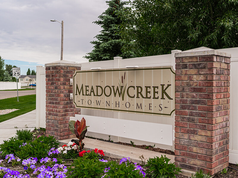Monument Sign | Meadowcreek Townhomes