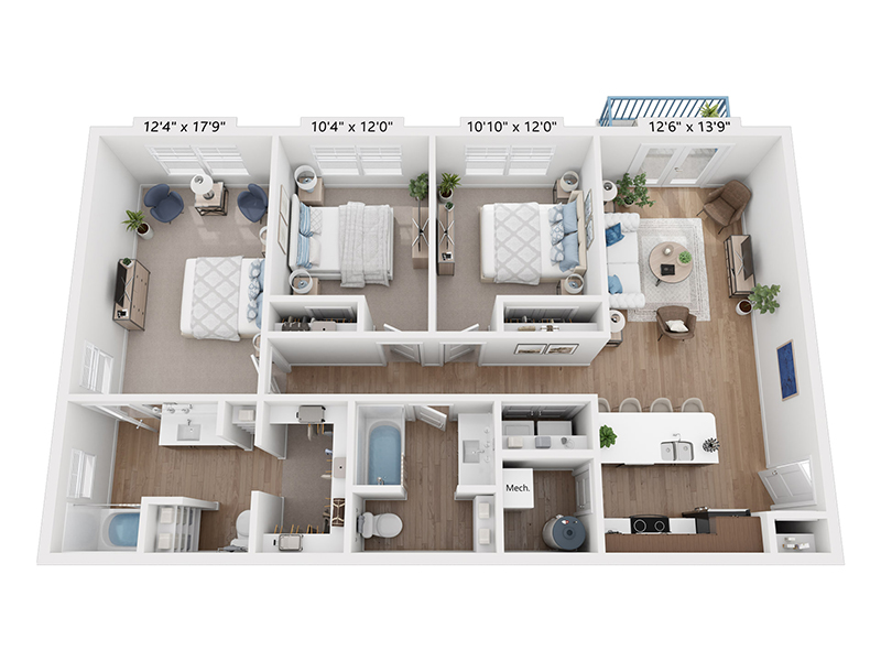 3x2-1265 floor plan at Vida at Daybreak