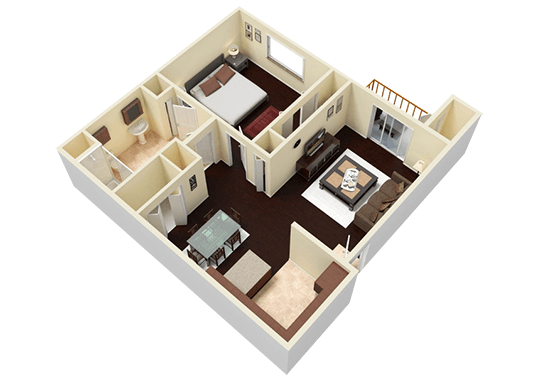 Floorplan for Bridger Pointe Apartments