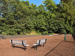 Outdoor Dog Park with Benches | Lakeside Place