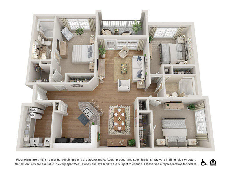 F-42 floor plan at 42 Magnolia + 5000 Forest