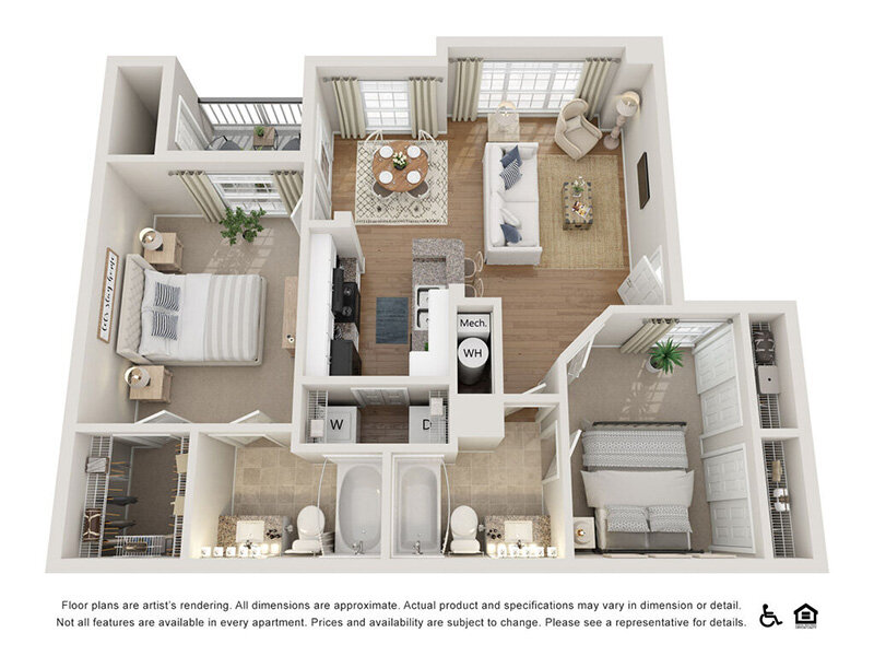 C-42 floor plan at 42 Magnolia + 5000 Forest