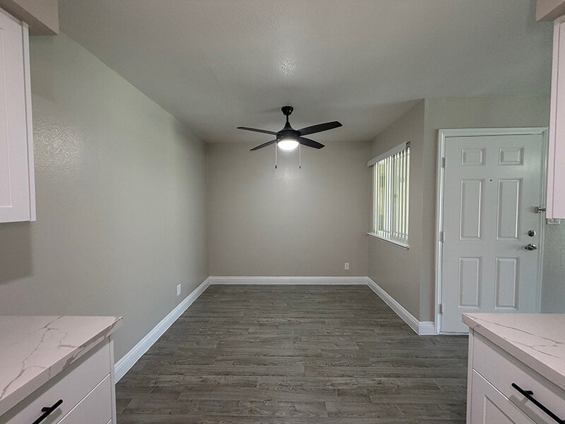 Dining Area with Ceiling Fan | Morrell Park Apartments
