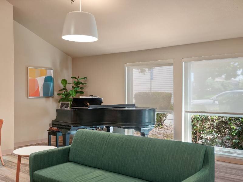 Clubhouse with Piano | Albert Einstein Apartments