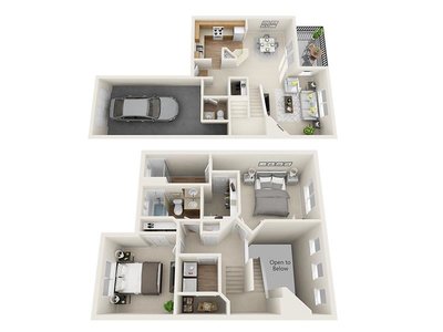 Grizzly Creek floor plan at Kallisto at Bear Creek in Lakewood, CO