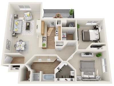 Fall Creek floor plan at Kallisto at Bear Creek in Lakewood, CO
