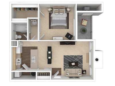 Castle Creek floor plan at Kallisto at Bear Creek in Lakewood, CO