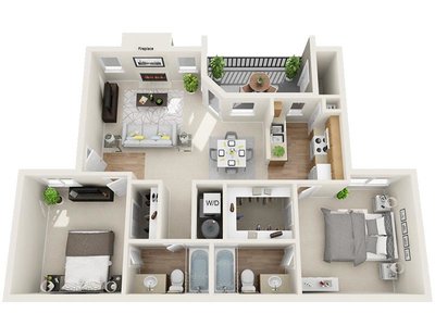 Big Blue Creek floor plan at Kallisto at Bear Creek in Lakewood, CO