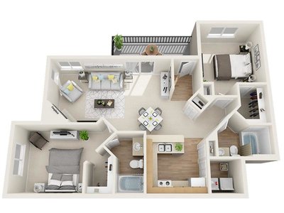 Pine Creek floor plan at Kallisto at Bear Creek in Lakewood, CO