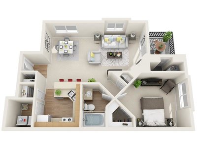 Paradise Creek floor plan at Kallisto at Bear Creek in Lakewood, CO