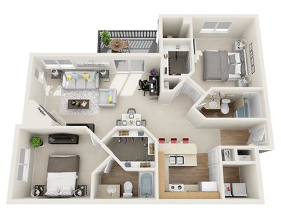 Sweetwater Creek floor plan at Kallisto at Bear Creek in Lakewood, CO