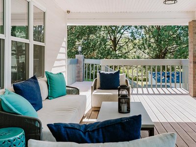 Patio | Kallisto at Bear Creek Apartments in Lakewood, CO