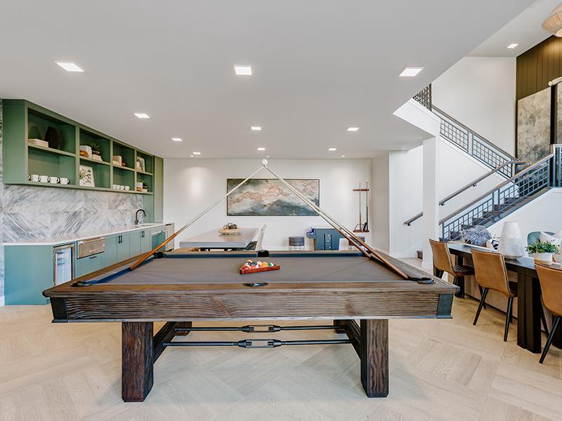 Clubhouse Pool Table | Kallisto at Bear Creek Apartments in Lakewood, CO