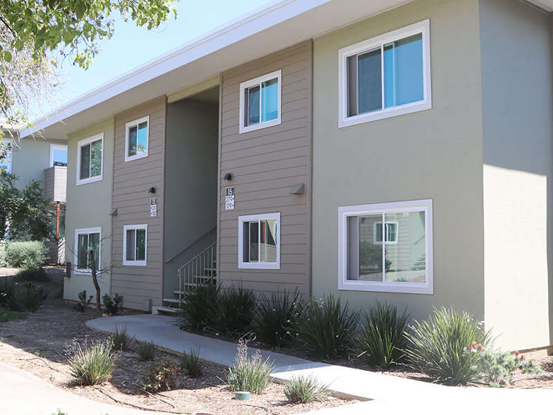 Apartment Complex with Walking Path | Broadway Apartments
