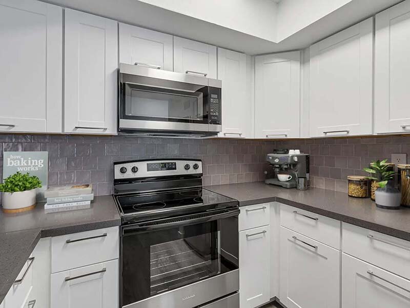 Kitchen Interior | The Harrison Apartments