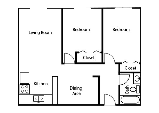 Floorplan for The Emory Apartments