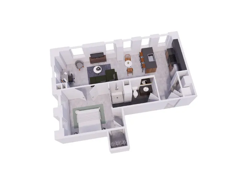 The Weaver floor plan at The Aladdin