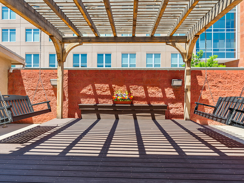 Pavilion with Outdoor Seating and Swinging Benches | Villa De San Felipe