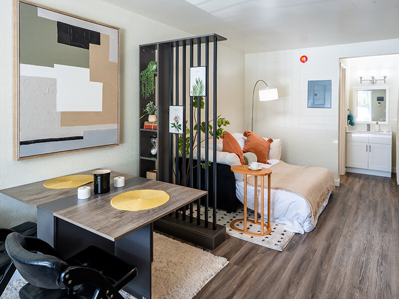Apartment Bedroom with Dining Area | Springwood