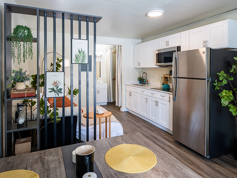 Kitchen with Wood Styled Floors and Dining Area | Springwood