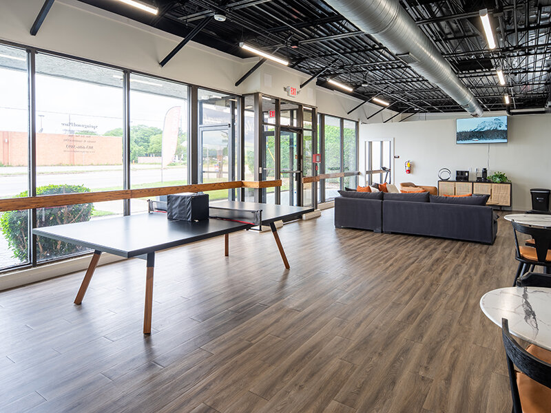 Community Clubhouse with Ping Pong Table and Television | Springwood