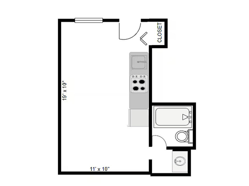 0x1 floor plan at Broad View