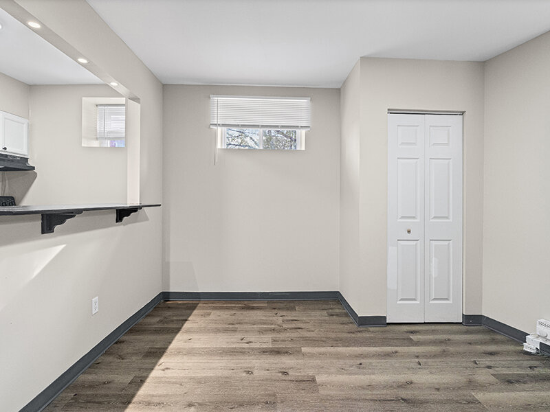 Living Room with Closet and Wood Styled Flooring | The Mayflower