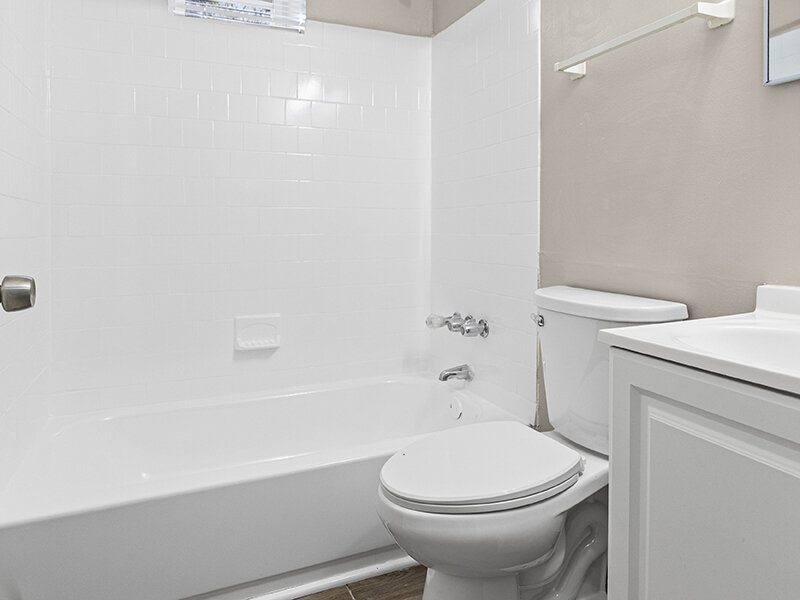 Apartment Bathroom with Shower | The Mayflower