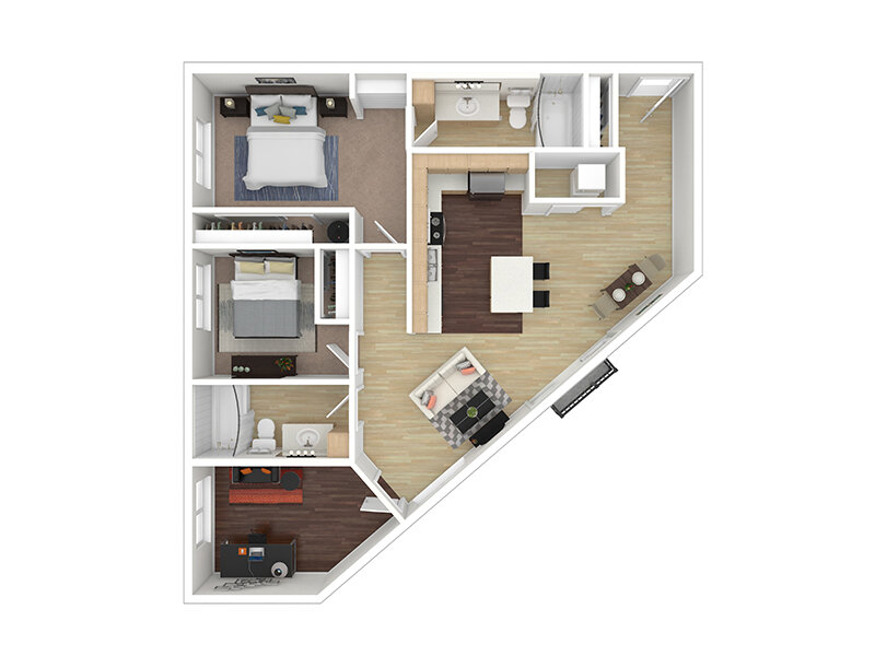 Tria Apartments Floor Plan Birch