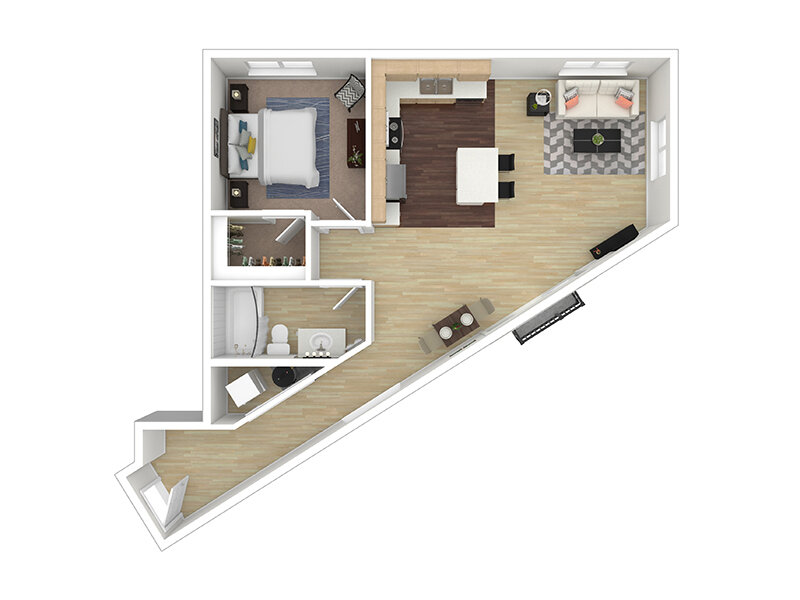 Tria Apartments Floor Plan Cottonwood