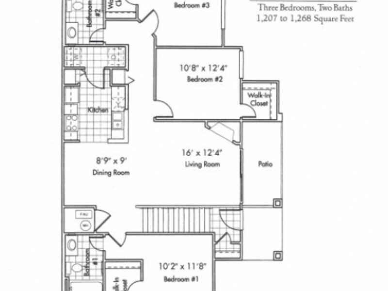 The Bluffs at Castle Rock Apartments Floor Plan c1.2