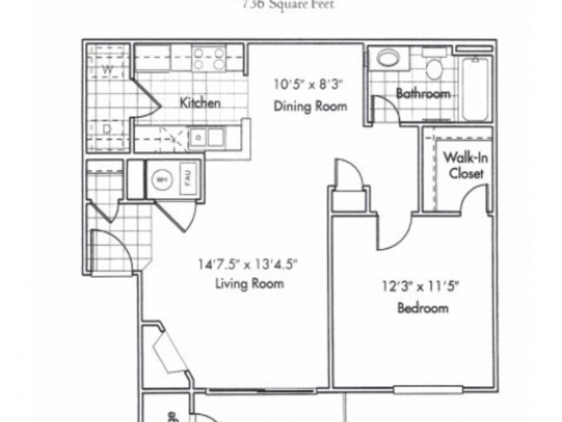 The Bluffs at Castle Rock Apartments Floor Plan a1.1
