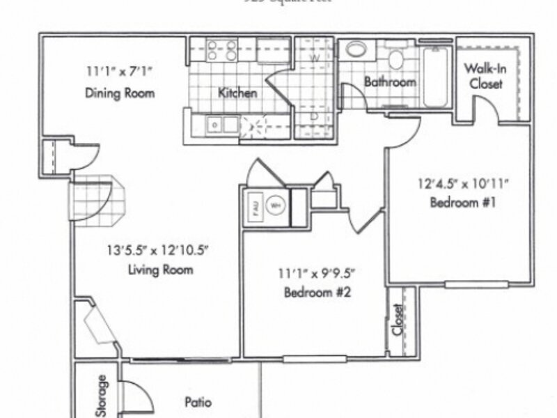 The Bluffs at Castle Rock Apartments Floor Plan b1.1