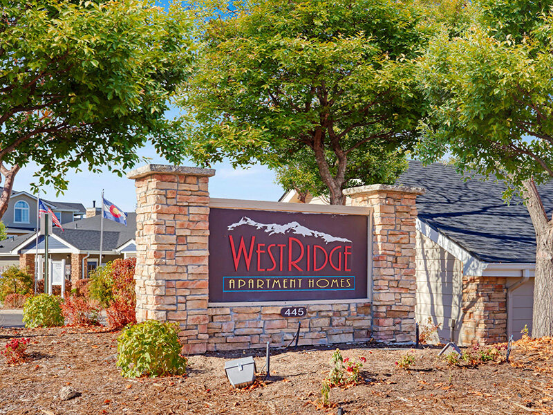 Monument Sign | Westridge Apartments