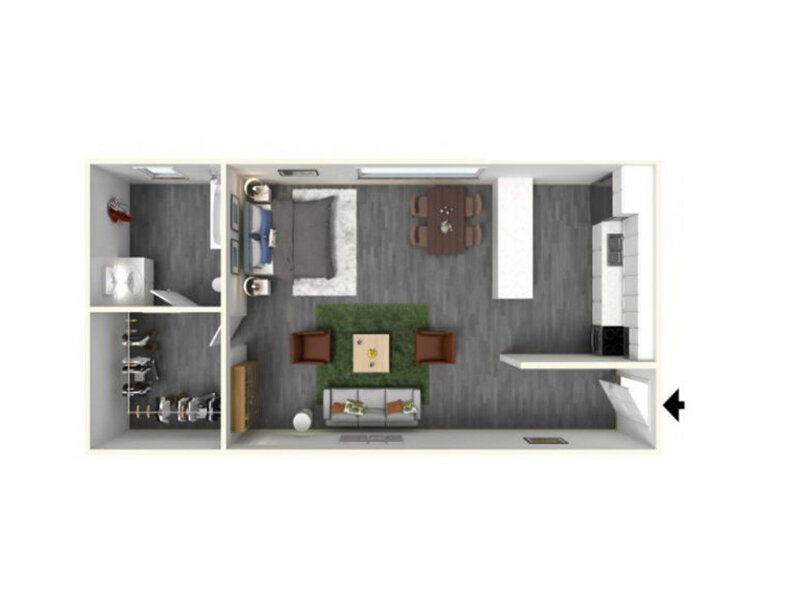 Parker CA Apartments Floor Plan Studio