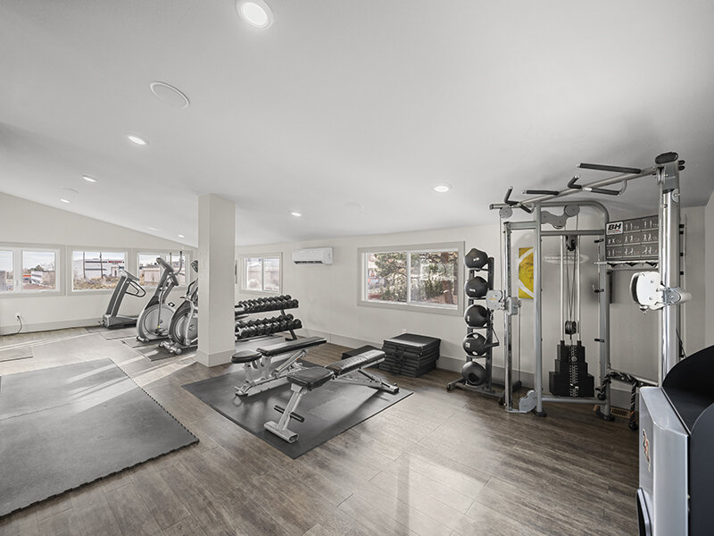 Community Exercise Room with Weights and Elliptical | Rosemont West 84th