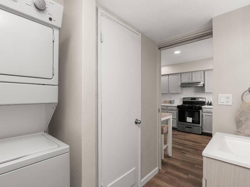 Stacked Washer & Dryer | Nob Hill Apartments