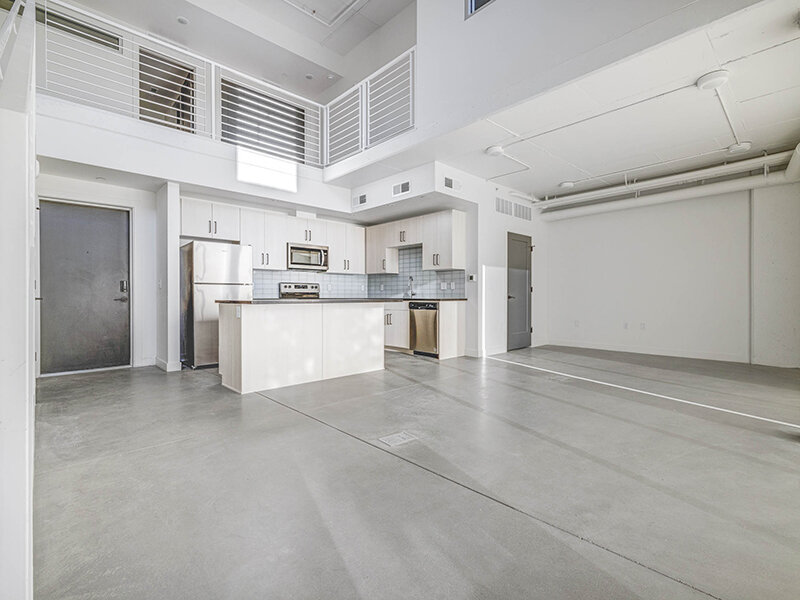 Loft Style Front Room | Harvest Apartments