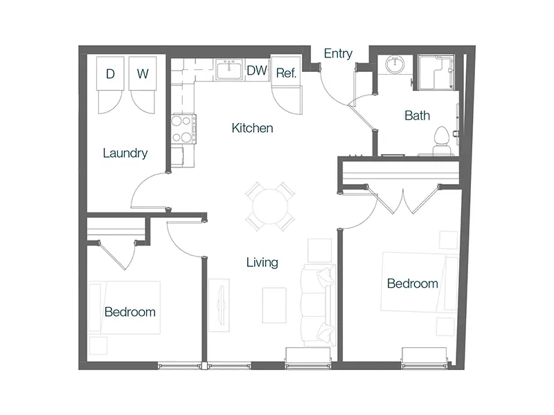 2.3A floorplan at King's Crossing Village