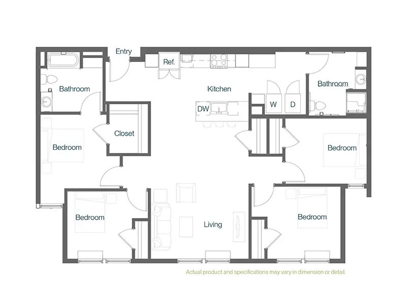 4.2A floorplan at King's Crossing Village