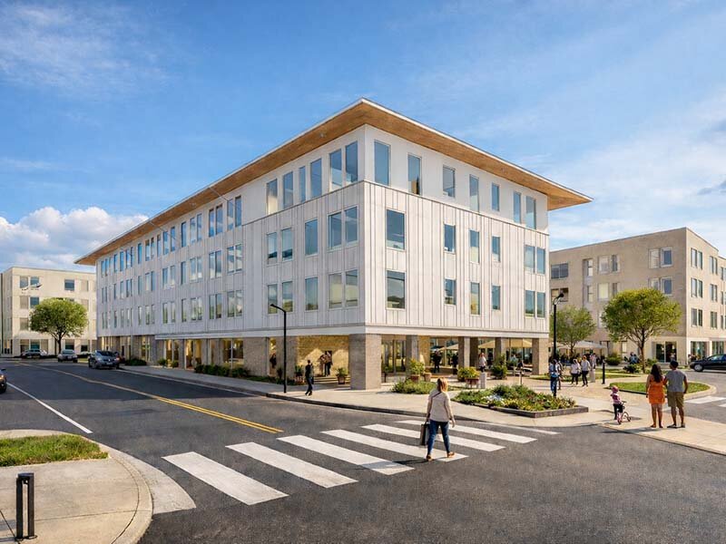 Apartment Property with Crosswalk Rendering | King's Crossing Village