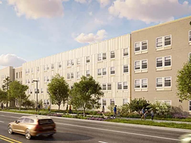 Exterior Apartment Property Rendering | King's Crossing Village