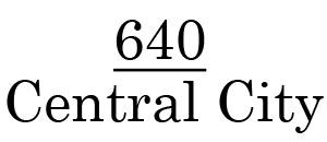 640 Central City Logo